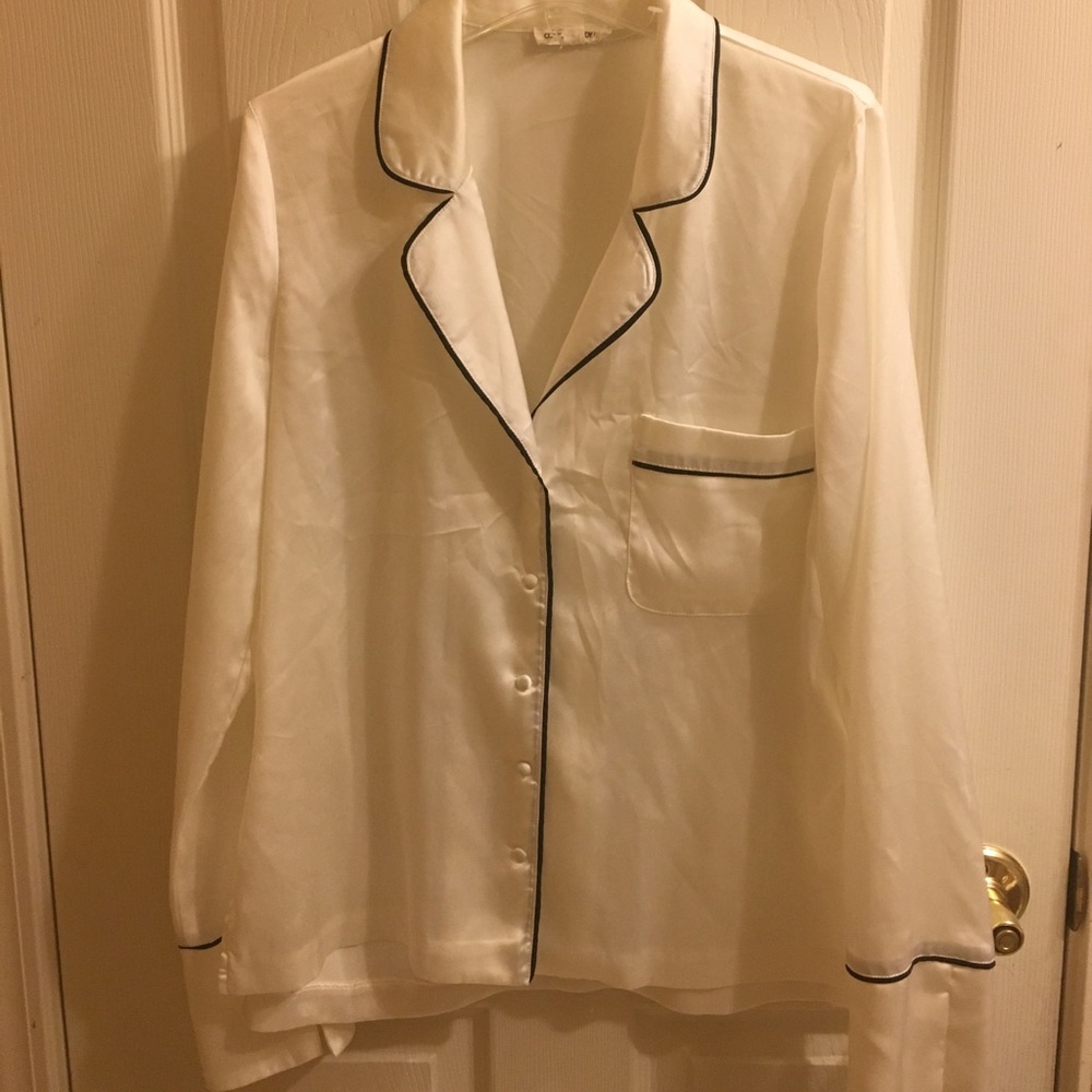 Cotton Candy LA White Button-Up Blouse